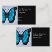 Blue Morpho Butterfly Visitekaartje (Voorkant / Achterkant)