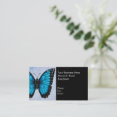 Blue Morpho Butterfly Visitekaartje (Staand voorkant)