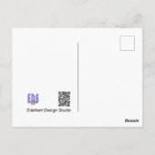 Blue Morpho Butterfly & Wing DIY Briefkaart (Achterkant)