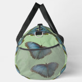 Blue Morpho Butterfly Wing Pattern Duffle Bag Plunjezak (Rechts)