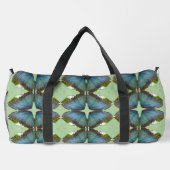Blue Morpho Butterfly Wing Pattern Duffle Bag Plunjezak (Achterkant)