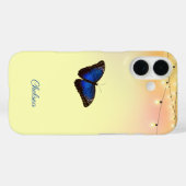 Blue Morpho Butterfly Wings Cafe Licht Aangepast Case-Mate iPhone Case (Achterkant (horizontaal))