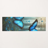 Blue Morpho Butterfly Yogamat (Achterkant (horizontaal))