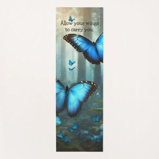 Blue Morpho Butterfly Yogamat (Voorkant)