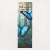 Blue Morpho Butterfly Yogamat (Achterkant)
