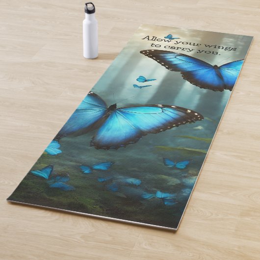 Blue Morpho Butterfly Yogamat (In situ)