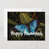 Blue Morpho, Happy Chanoeka Feestdagenkaart (Voorkant / Achterkant)