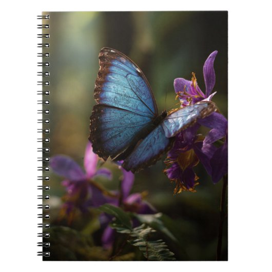 Blue Morpho Iris Notitieboek (Voorkant)
