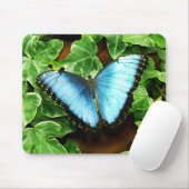 Blue Morpho Mousepad Muismat (Met muis)