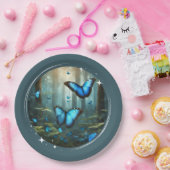 Blue Morpho Paper Bord (Feest)