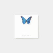 Blue Morpho Rhetenor Hand-Painted Butterfly Post-it® Notes (Voorkant)