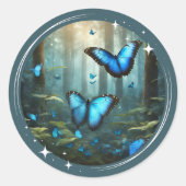 Blue Morpho Sticker (Voorkant)