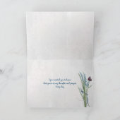 Blue Morpho vlinder denkt aan jou Kaart (Binnen)