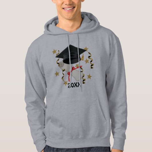 Blue Mortar en Diploma Afstuderen Hoodie (Voorkant)