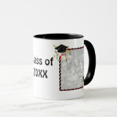 Blue Mortar en Diploma Afstuderen Mok (Voorkant rechts)