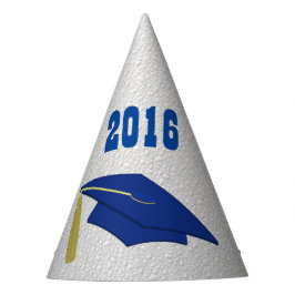 Blue Mortarboard Graduation Party Pet Feesthoedjes