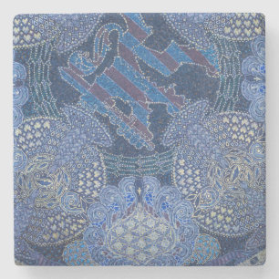 Blue  mosaic Art, Duitsland Stenen Onderzetter