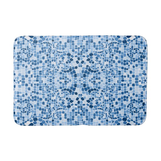 Blue Mosaic Bath Mat (Voorkant)