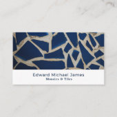 Blue Mosaic, Floorer, Tegel Installer Visitekaartje (Voorkant)