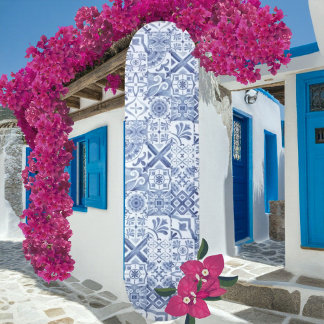 Blue Mosaic Mediterrane Tegel Skateboard