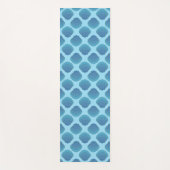 Blue Mosaic Seashell Pattern Yogamat (Voorkant)