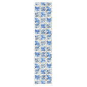 Blue Mosaic Table Runner Korte Tafelloper (Voorkant)