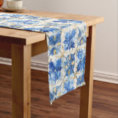 Blue Mosaic Table Runner Korte Tafelloper (Voorbeeld)