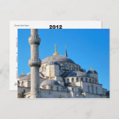 Blue Mosque 2012 Calendar Briefkaart (Voorkant / Achterkant)