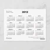 Blue Mosque 2012 Calendar Briefkaart (Achterkant)