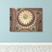 Blue Mosque Interior Istanbul, Canvas, Turkije Canvas Afdruk (Insitu (Houten vloer))