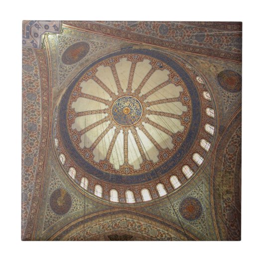 Blue Mosque Interior Istanbul, Turkije Tegeltje (Voorkant)