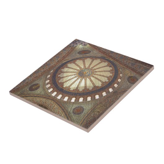 Blue Mosque Interior Istanbul, Turkije Tegeltje (Zijkant)