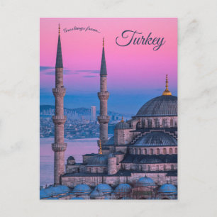 Blue Mosque Sultanahmet Turkey Briefkaart