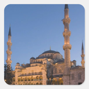 Blue Mosque, Sultanhamet Area, Istanbul, Turkije 2 Vierkante Sticker