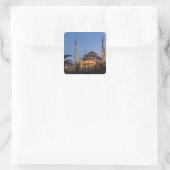 Blue Mosque, Sultanhamet Area, Istanbul, Turkije Vierkante Sticker (Tas)