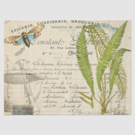 Blue Moth Apothecary Decoupage Tissue Tissuepapier