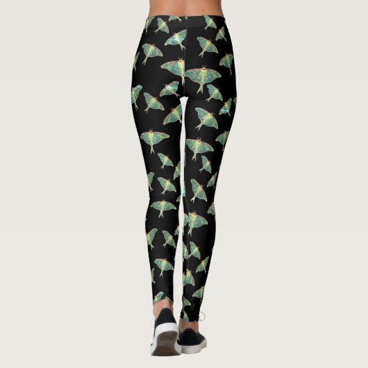 Blue Moth Butterflies Leggings (Achterkant)