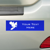 Blue Motocross Whip Bumpersticker (Op auto)