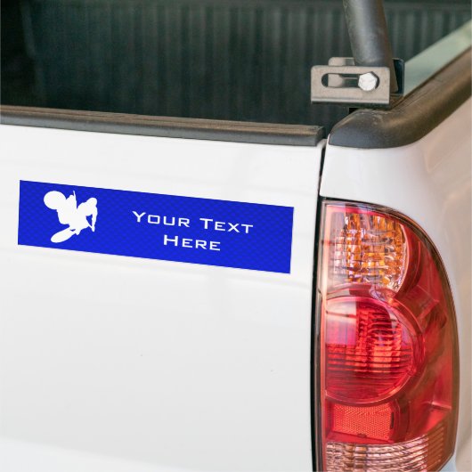 Blue Motocross Whip Bumpersticker (Op Truck)