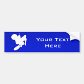 Blue Motocross Whip Bumpersticker (Voorkant)