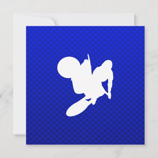 Blue Motocross Whip Kaart (Achterkant)