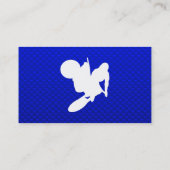 Blue Motocross Whip Visitekaartje (Achterkant)