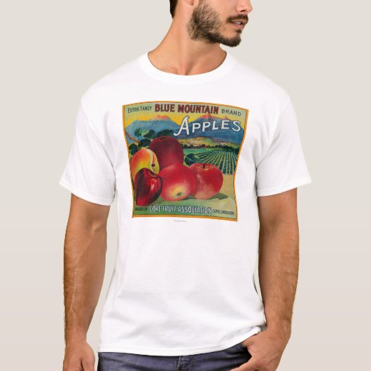 Blue Mountain Apple Crate LabelCove, OF T-shirt (Voorkant)