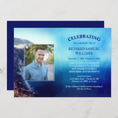 Blue Mountain Beach Photo Life Celebration Kaart (Voorkant / Achterkant)