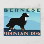 Blue Mountain Bernese Dog Briefkaart (Voorkant)