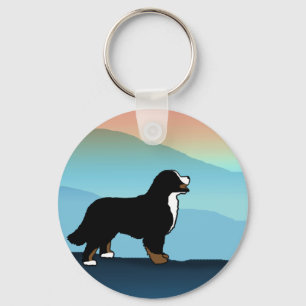 Blue Mountain Bernese Dog Sleutelhanger