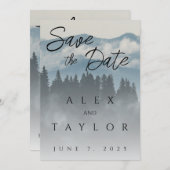 Blue Mountain Bewaar de datum Save The Date (Voorkant / Achterkant)