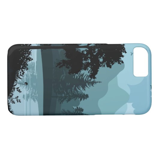 Blue Mountain Case-Mate iPhone Case (Achterkant (Horizontaal))