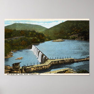 Blue Mountain Dam Hamburg PA Schuylkill Poster