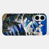 Blue Mountain iPhone Hoesje Schitterend Landschap (Achterkant (horizontaal))
